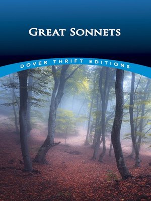 cover image of Great Sonnets